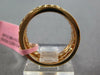 ESTATE WIDE .62CT DIAMOND 18KT ROSE GOLD 3D FILIGREE STACKABLE FUN RING