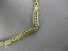 ESTATE .45CT DIAMOND 14K YELLOW GOLD 3D " V " SHAPE CLASSIC HANDCRAFTED NECKLACE