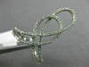 ESTATE LARGE .37CT DIAMOND 14KT WHITE GOLD 3D INFINITY LOVE KNOT LOVE FUN RING