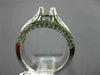 ESTATE 1.20CT DIAMOND 14K WHITE GOLD ROUND SEMI MOUNT ENGAGEMENT RING #11734