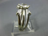 WIDE 1.09CT DIAMOND 14KT WHITE GOLD 3D MARQUISE SOLITAIRE INSERT ENGAGEMENT RING