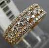 ESTATE WIDE .80CT DIAMOND 14KT ROSE GOLD 3D ETOILE WEDDING ANNIVERSARY RING 6mm
