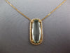 LARGE 6.14CT DIAMOND & GREEN AMETHYST 18KT ROSE GOLD ELONGATED CUSHION NECKLACE