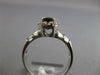 1.52CT DIAMOND AAA SAPPHIRE 14K WHITE GOLD OVAL ROUND & BAGUETTE FRIENDSHIP RING