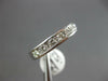 ESTATE .52CT DIAMOND 14K WHITE GOLD ROUND CHANNEL PAVE FILIGREE ANNIVERSARY RING