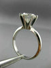 GIA 2.31CT ROUND DIAMOND H SI1 EXCELLENT CUT CLASSIC PLATINUM ENGAGEMENT RING