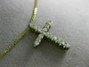 ESTATE .40CT DIAMOND 14KT YELLOW GOLD CLASSIC FLOATING CROSS PENDANT #21625
