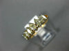 ESTATE .82CT FANCY YELLOW DIAMOND 14KT YELLOW GOLD SEVEN STONE ANNIVERSARY RING