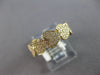 WIDE .29CT DIAMOND 14KT YELLOW GOLD MULTI HEART SEMI ETERNITY ANNIVERSARY RING