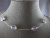 ESTATE .90CT AAA AMETHYST 14KT YELLOW GOLD BY THE YARD FUN LOVE NECKLACE #27888
