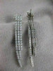 ESTATE 1.70CTW DIAMOND 14K WHITE GOLD HANGING DANGLE PUSHBACK EARRINGS 44MM #600