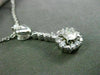 ESTATE .78CT DIAMOND 14K WHITE GOLD ETOILE SOLITAIRE HEART FLOATING PENDANT 3024