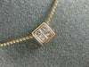 ESTATE 1.04CT WHITE & PINK DIAMOND 18KT WHITE & ROSE GOLD 3D INVISIBLE PENDANT