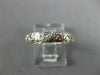 ANTIQUE .36CT DIAMOND 18KT WHITE GOLD FILIGREE ETERNITY ANNIVERSARY RING #1206