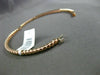 ESTATE .38CT ROUND DIAMOND 14KT ROSE GOLD 3D CLASSIC 3.5mm BANGLE BRACELET