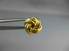 ESTATE 14KT YELLOW GOLD 3D CLASSIC LOVE KNOT MENS PIN