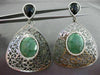 ESTATE 2.23CT DIAMOND AAA AGATE & ONYX 14KT BLACK GOLD FILIGREE CLIP ON EARRINGS