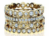 LARGE 1.59CT DIAMOND 18KT YELLOW GOLD ROUND ETERNITY STACKABLE ANNIVERSARY RING