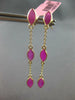 4.60CT AAA RUBY 14KT YELLOW GOLD 3D MARQUISE SHAPE BY THE YARD HANGING EARRINGS