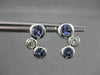 ESTATE 1.03CTW DIAMOND & AAA TANZANITE 14KT WHITE GOLD FLOATING JOURNEY EARRINGS
