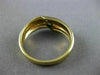 ESTATE .05CT DIAMOND 14KT WHITE & YELLOW GOLD MENS WEDDING RING BAND#22004