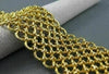 ANTIQUE 33MM WIDE 18K YELLOW GOLD HAND CRAFTED SOLID BRACELET ONE OF A KIND#1557