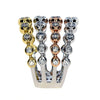LARGE 1.02CT DIAMOND 18KT TRI COLOR GOLD 3D GRADUATING BEZEL ANNIVERSARY RING