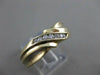ESTATE 7 DIAMOND 14K YELLOW GOLD MENS CHANNEL TWIST WEDDING RING 7MM 10.0 #17426