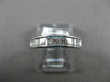 ESTATE .90CT PRINCESS & BAGUETTE DIAMOND 14KT WHITE GOLD ANNIVERSARY RING #1217