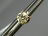 ESTATE .87CT ROUND DIAMOND 14KT YELLOW GOLD 4 PRONG SOLITAIRE STUD EARRINGS
