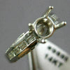 ESTATE .77CT DIAMOND 14KT WHITE GOLD 3D ROUND SEMI MOUNT ENGAGEMENT RING #9885