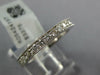 0.97CT DIAMOND 18KT WHITE GOLD ROUND ETERNITY FILIGREE MILGRAIN ANNIVERSARY RING