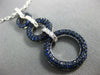 LARGE 2.13CT DIAMOND & SAPPHIRE 18KT WHITE GOLD CIRCLE OF LIFE JOURNEY PENDANT