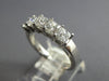 WIDE 1.25CT DIAMOND 14KT WHITE GOLD 3D PRINCESS 5 STONE WEDDING ANNIVERSARY RING