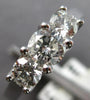1.0CT DIAMOND 14KT WHITE GOLD ROUND 3 STONE PAST PRESENT FUTURE ENGAGEMENT RING