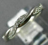 ESTATE .15CT DIAMOND 14KT WHITE GOLD 3D INFINITY SEMI ETERNITY ANNIVERSARY RING