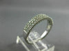 .50CT DIAMOND 14KT WHITE GOLD MULTI ROW FILIGREE SEMI ETERNITY ANNIVERSARY RING