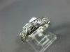 ANTIQUE .35CT DIAMOND 14K WHITE GOLD 3D FILIGREE ETERNITY ANNIVERSARY RING #1190