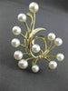ESTATE LARGE 14KT YELLOW GOLD MIKIMOTO AAA SOUTH SEA PEARL BOW PIN BROOCH #23634