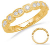 .29CT DIAMOND 14K YELLOW GOLD 3D ROUND MARQUISE SHAPE & HEXAGON ANNIVERSARY RING