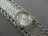 ANTIQUE EXTRA WIDE .45CT DIAMOND 14KT WHITE GOLD LARGE 3D ELECTION WATCH #20453