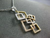 ESTATE LARGE 1.1CT DIAMOND 18K TRI COLOR GOLD MULTI SQUARE LOVE KNOT FUN PENDANT