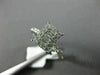 ESTATE .63CT ROUND & BAGUETTE DIAMOND 18KT WHITE GOLD RECTANGULAR PROMISE RING