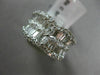 ESTATE 2.06CT DIAMOND 18KT WHITE GOLD BUTTERFLY FLOWER WEDDING ANNIVERSARY RING