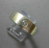 ESTATE .17CT DIAMOND 18KT WHITE & YELLOW GOLD MATTE SINGLE STONE MENS RING #9336