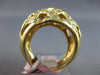 LARGE .90CT DIAMOND 14KT YELLOW GOLD 3D MULTI ROW CRISS CROSS ANNIVERSARY RING