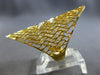 EXTRA LARGE 22K 2 TONE GOLD 3D HANDCRAFTED DIAMOND CUT OPEN FILIGREE RING #28204