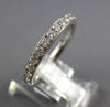 LARGE .98CT DIAMOND 18KT WHITE GOLD ROUND ETERNITY COMFORT FIT ANNIVERSARY RING