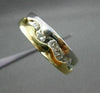 ESTATE .35CT DIAMOND 14KT TWO TONE GOLD FLOATING WAVE ANNIVERSARY RING 6mm 6460