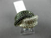 ESTATE LARGE 2.68CT BLACK & WHITE DIAMOND 14K WHITE GOLD INFINITY LOVE KNOT RING